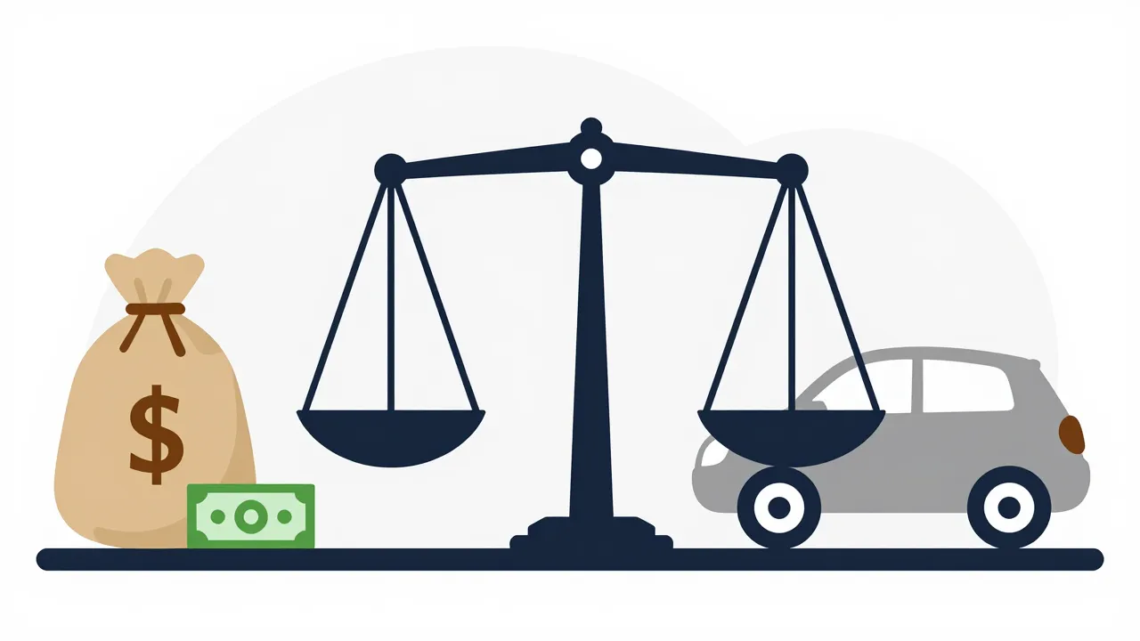 돈과 차의 가치 저울질