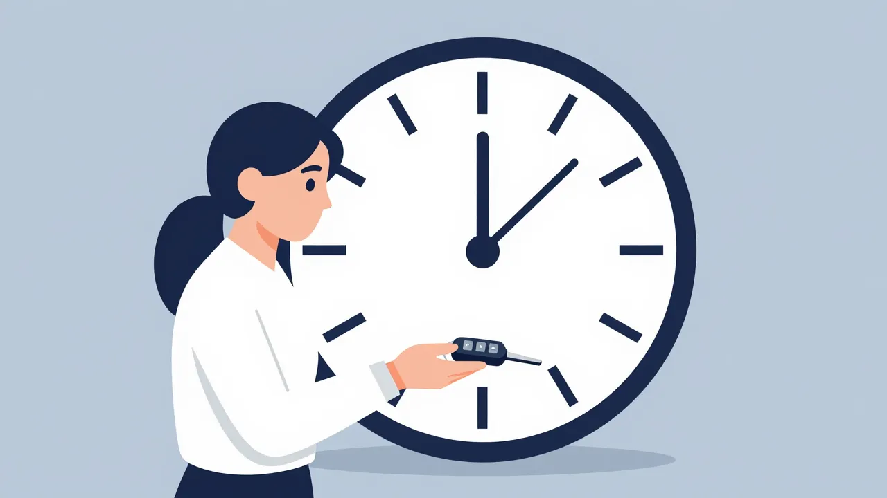 자동차 키 전달