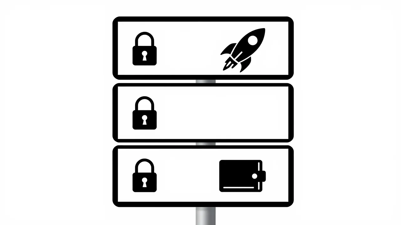 세 가지 경로 표지판