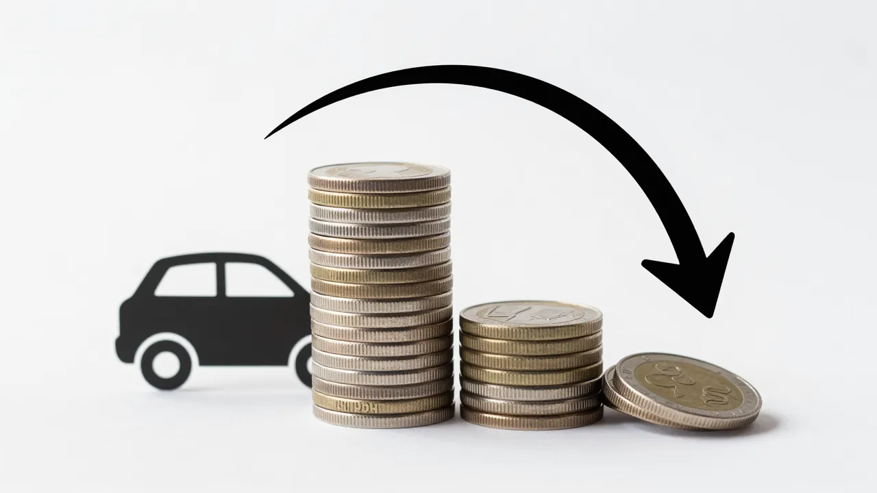 시간에 따른 자동차의 가치 하락