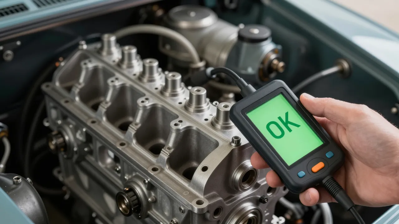 엔진 점검 결과 양호