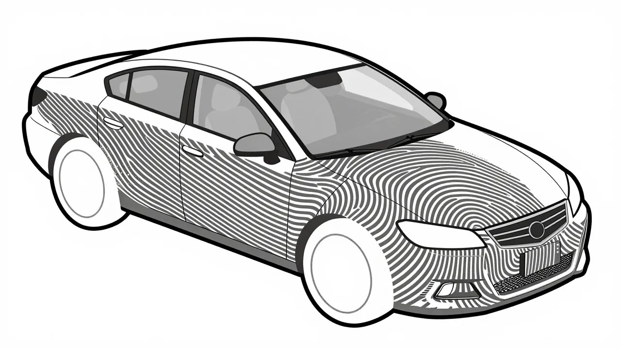 자동차 스케치 일러스트